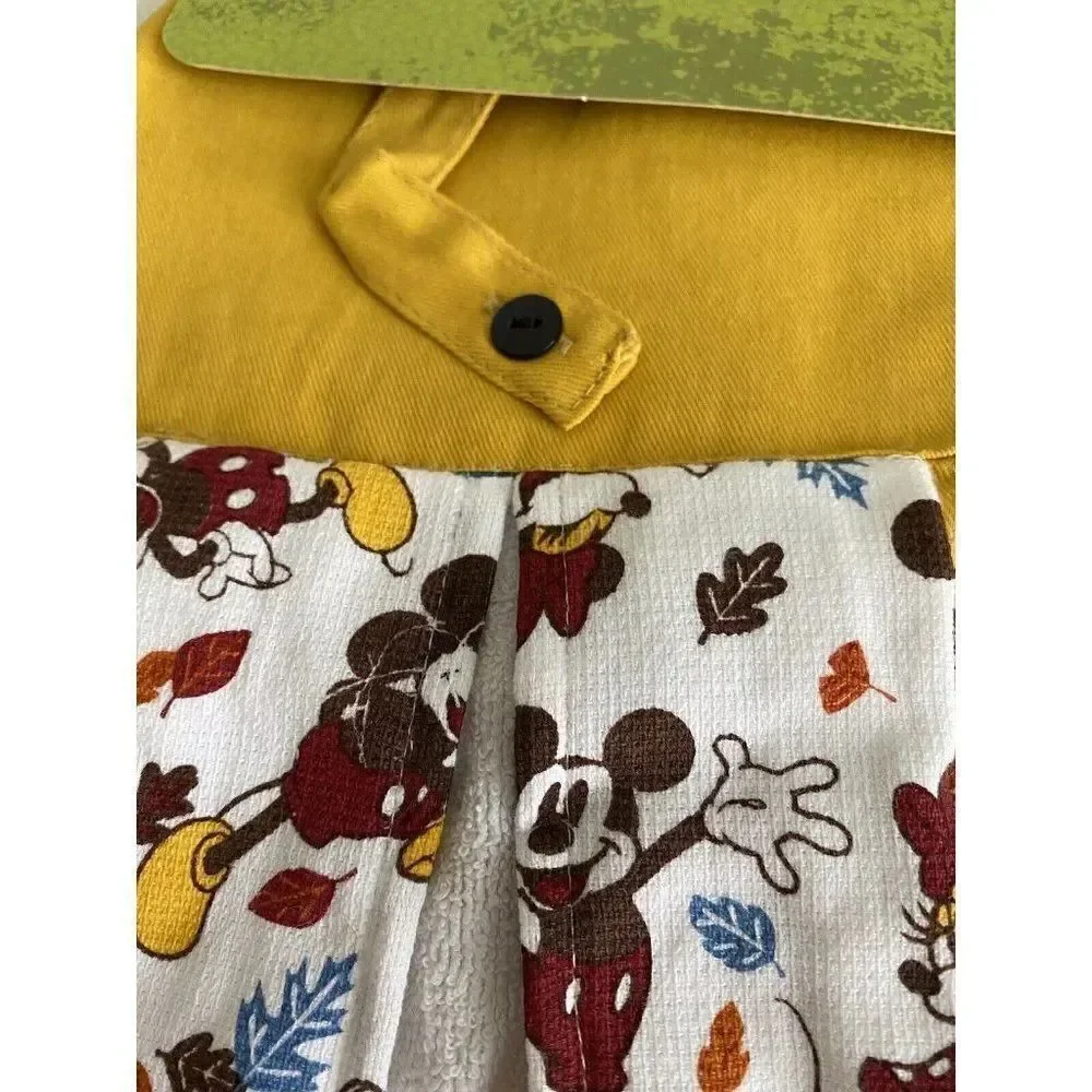 Set Of 2‎ Disney Minnie Mouse Autumn “Fall Is In The Air” Kitchen Hanging Towels